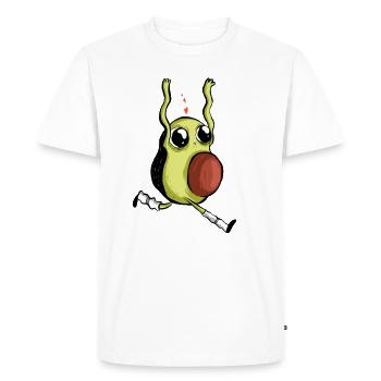 Bébé avocat - T-shirt Premium bio Homme - blanc - Devant - Nico (187cm)
