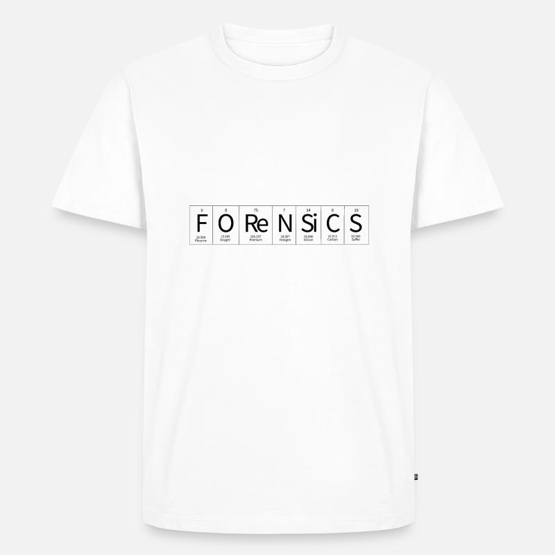 Spurensicherung - Kripo Polizei Kriminaltechnik - Männer Premium Bio T-Shirt - Weiß