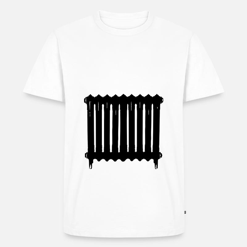 Heizkörper - Männer Premium Bio T-Shirt - Weiß