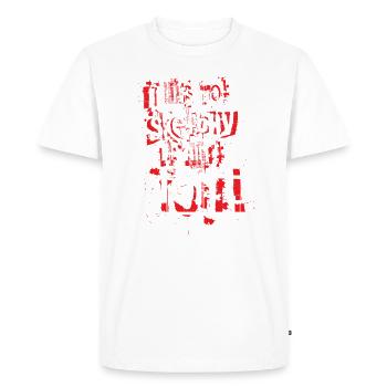 Si ce n’est pas sommaire, ce n’est pas amusant - T-shirt Premium bio Homme - blanc - Devant - Nico (187cm)