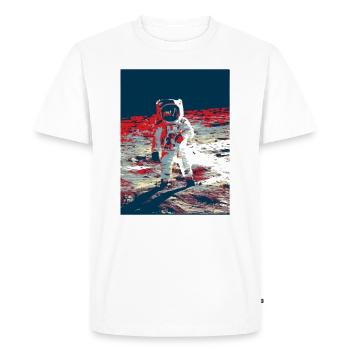 astronaut - Men's Premium Organic T-Shirt - white - Front - Nico (187cm)