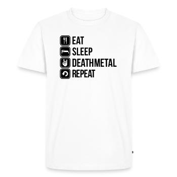 death métal - T-shirt Premium bio Homme - blanc - Devant - Nico (187cm)