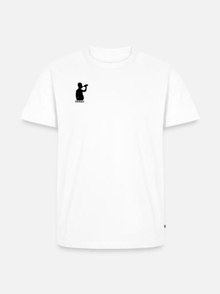 Bierbauch Logo 2 - Männer Premium Bio T-Shirt - Weiß