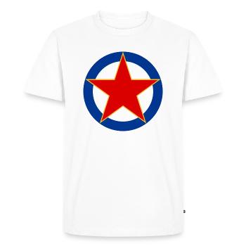 SFRJ - T-shirt Premium bio Homme - blanc - Devant - Nico (187cm)