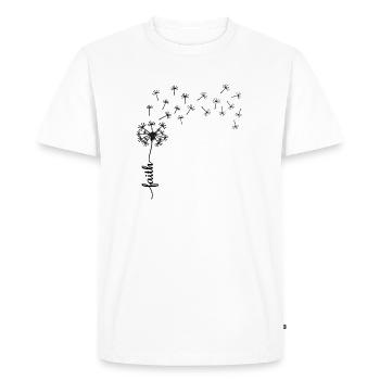 Conception de Faith Dandelion - T-shirt Premium bio Homme - blanc - Devant - Nico (187cm)