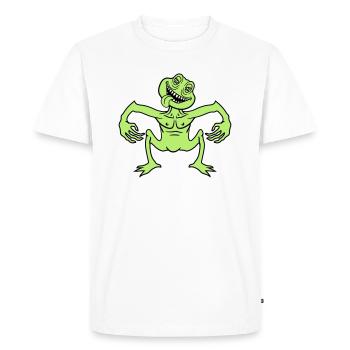 démon fou gnom petite horreur halloween gesic - T-shirt Premium bio Homme - blanc - Devant - Nico (187cm)