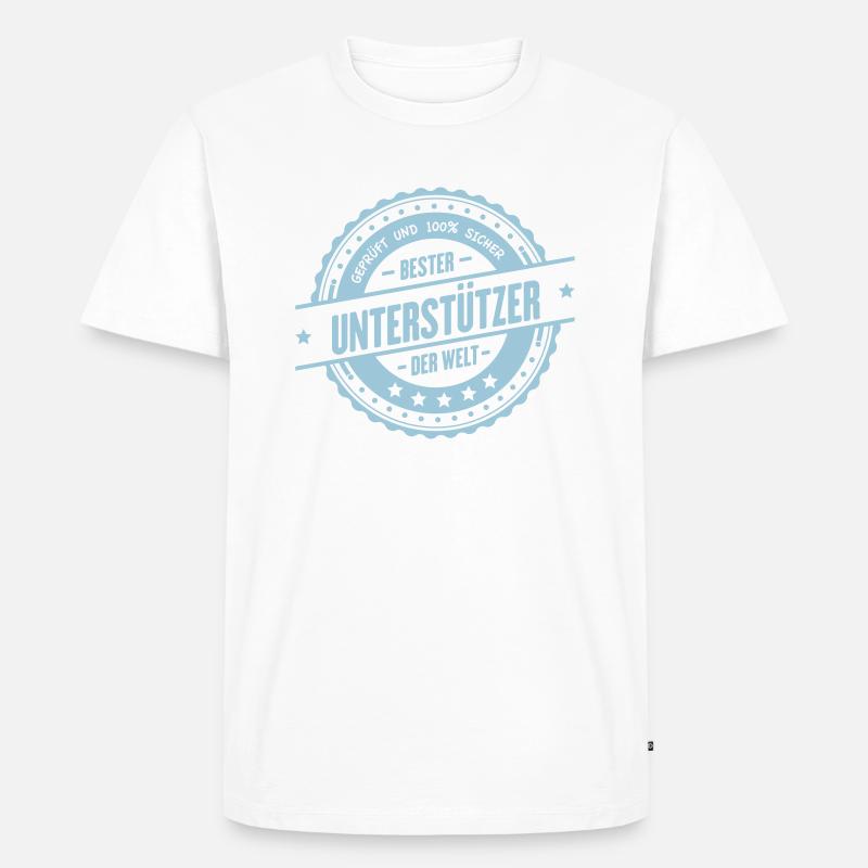 Bester Unterstützer - Männer Premium Bio T-Shirt - Weiß