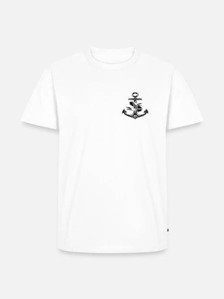 Ostsee maritim Symbole - Männer Premium Bio T-Shirt - Weiß