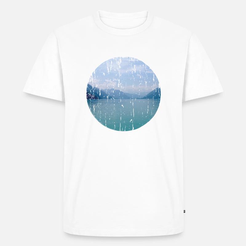 See - Männer Premium Bio T-Shirt - Weiß