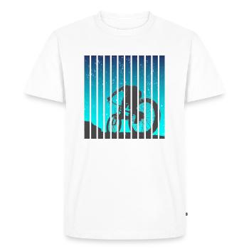 Mountain Bike MTB Mountain Biker - Men's Premium Organic T-Shirt - white - Front - Nico (187cm)