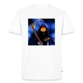 The Grim Reaper for Halloween - Men's Premium Organic T-Shirt - white - Front - Nico (187cm)