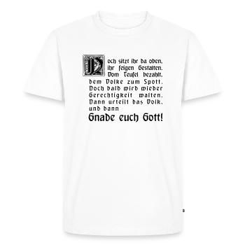 grace to God ★ ★ Spirit vector spread - Men's Premium Organic T-Shirt - white - Front - Nico (187cm)