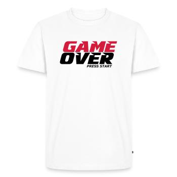 gaming - T-shirt Premium bio Homme - blanc - Devant - Nico (187cm)