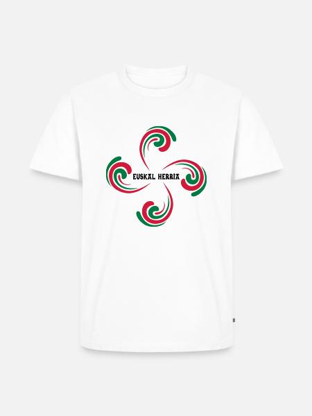 Croix Basque - T-shirt Premium bio Homme - blanc