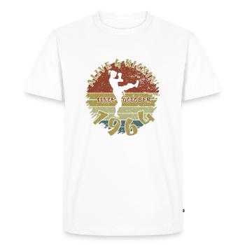60. Geburtstag Vivant depuis 10/1964 - T-shirt Premium bio Homme - blanc - Devant - Nico (187cm)
