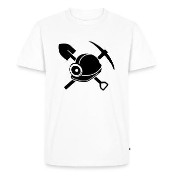mineur - T-shirt Premium bio Homme - blanc - Devant - Nico (187cm)