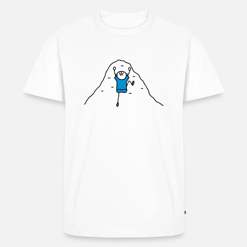 Klettern Kletterwand - V2 - Männer Premium Bio T-Shirt - Weiß