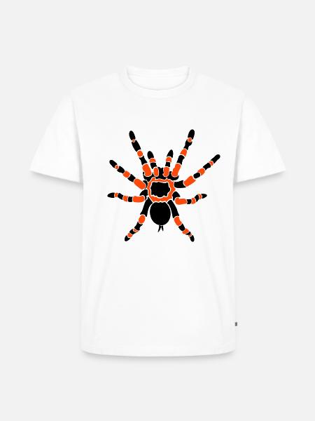 Orange Knee Tarantula - Men's Premium Organic T-Shirt - white