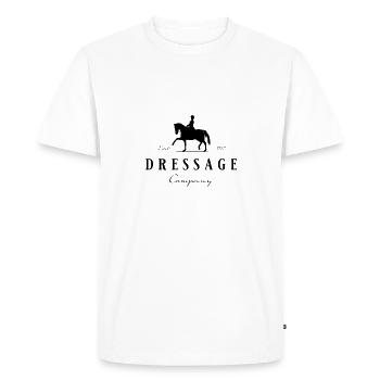 Cheval de dressage - Cheval de dressage Dressage - T-shirt Premium bio Homme - blanc - Devant - Nico (187cm)