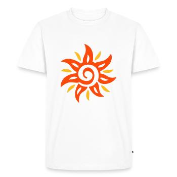 Zonneschijn - T-shirt Premium bio Homme - blanc - Devant - Nico (187cm)