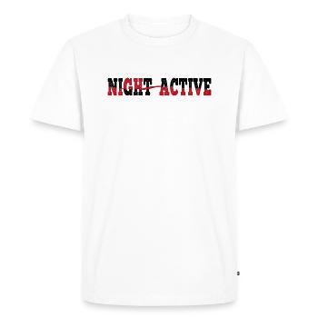 NIGHT ACTIVE T-shirt pullover sweatshirt - T-shirt Premium bio Homme - blanc - Devant - Nico (187cm)