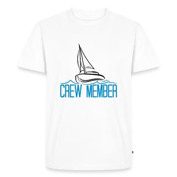 friends crew member member sailing boat ship club - Men's Premium Organic T-Shirt - white - Front - Nico (187cm)