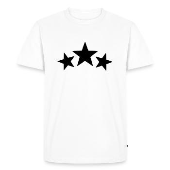 Choisissez votre couleur de conception! Modèle de logo étoile icône - T-shirt Premium bio Homme - blanc - Devant - Nico (187cm)
