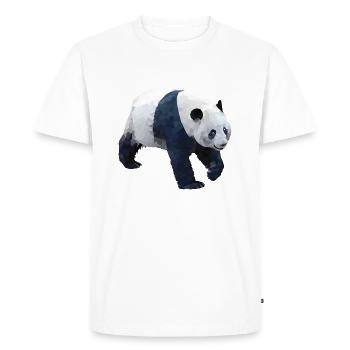 Ours panda géant - T-shirt Premium bio Homme - blanc - Devant - Nico (187cm)