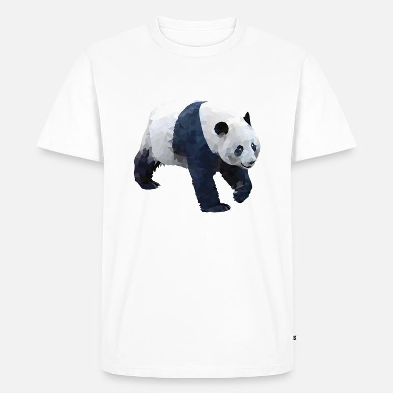 Ours panda géant - T-shirt Premium bio Homme - blanc