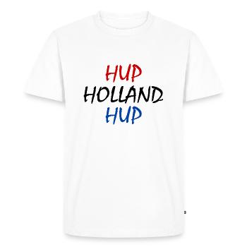 Hup holland hup - Men's Premium Organic T-Shirt - white - Front - Nico (187cm)