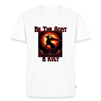 Soyez la chèvre - T-shirt Premium bio Homme - blanc - Devant - Nico (187cm)
