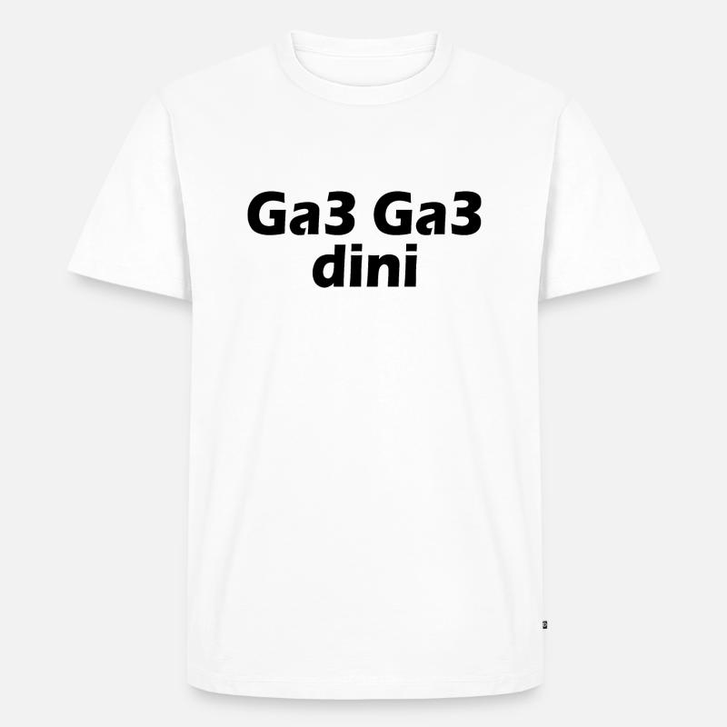 Ga3 ga3 dini - T-shirt Premium bio Homme - blanc