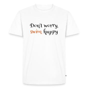 schwimmen - Men's Premium Organic T-Shirt - white - Front - Nico (187cm)