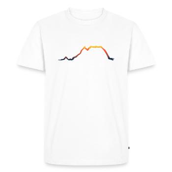 Grimming sunrise - T-shirt Premium bio Homme - blanc - Devant - Nico (187cm)