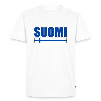suomi - T-shirt Premium bio Homme - blanc - Devant - Nico (187cm)