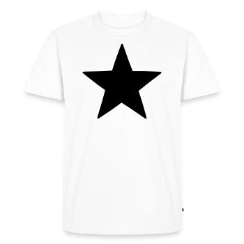 Choisissez votre couleur de conception! Modèle de logo étoile icône - T-shirt Premium bio Homme - blanc - Devant - Nico (187cm)