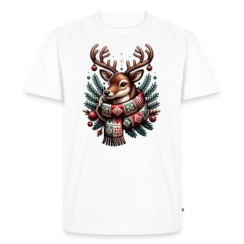 Costume de renne Noël - T-shirt Premium bio Homme - blanc - Devant - Nico (187cm)