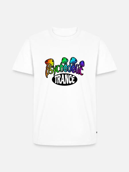 Psytrance - Männer Premium Bio T-Shirt - Weiß