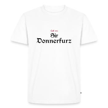 Sir Donnerfurz - T-shirt Premium bio Homme - blanc - Devant - Nico (187cm)