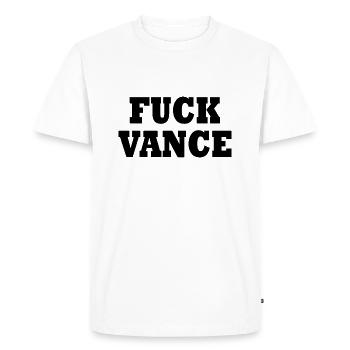 fuck vance - T-shirt Premium bio Homme - blanc - Devant - Nico (187cm)