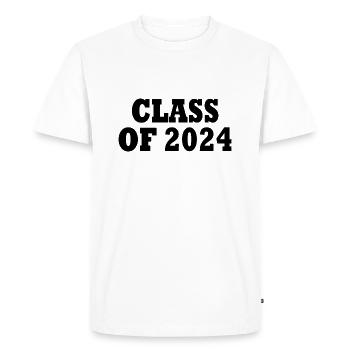 Class of 2024 - Men's Premium Organic T-Shirt - white - Front - Nico (187cm)