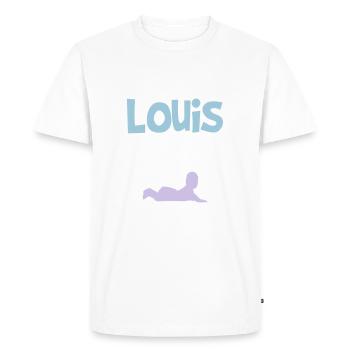 Louis - T-shirt Premium bio Homme - blanc - Devant - Nico (187cm)