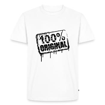 100% Original Stempel Cool - Men's Premium Organic T-Shirt - white - Front - Nico (187cm)