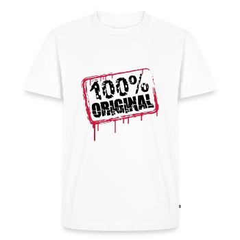 100% Original Stempel Cool - Men's Premium Organic T-Shirt - white - Front - Nico (187cm)