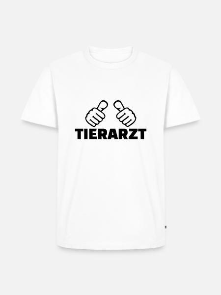 Tierarzt - Männer Premium Bio T-Shirt - Weiß