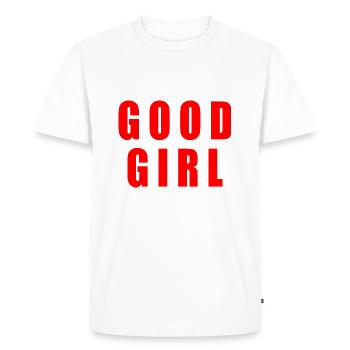 Good girl - T-shirt Premium bio Homme - blanc - Devant - Nico (187cm)