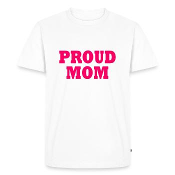Proud mom - Men's Premium Organic T-Shirt - white - Front - Nico (187cm)