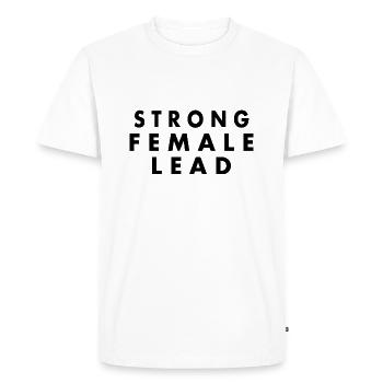 Strong female lead - Men's Premium Organic T-Shirt - white - Front - Nico (187cm)