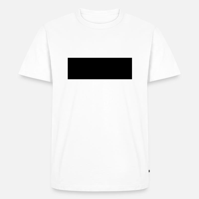 Rechteck - Männer Premium Bio T-Shirt - Weiß