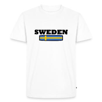 SUÈDE - T-shirt Premium bio Homme - blanc - Devant - Nico (187cm)